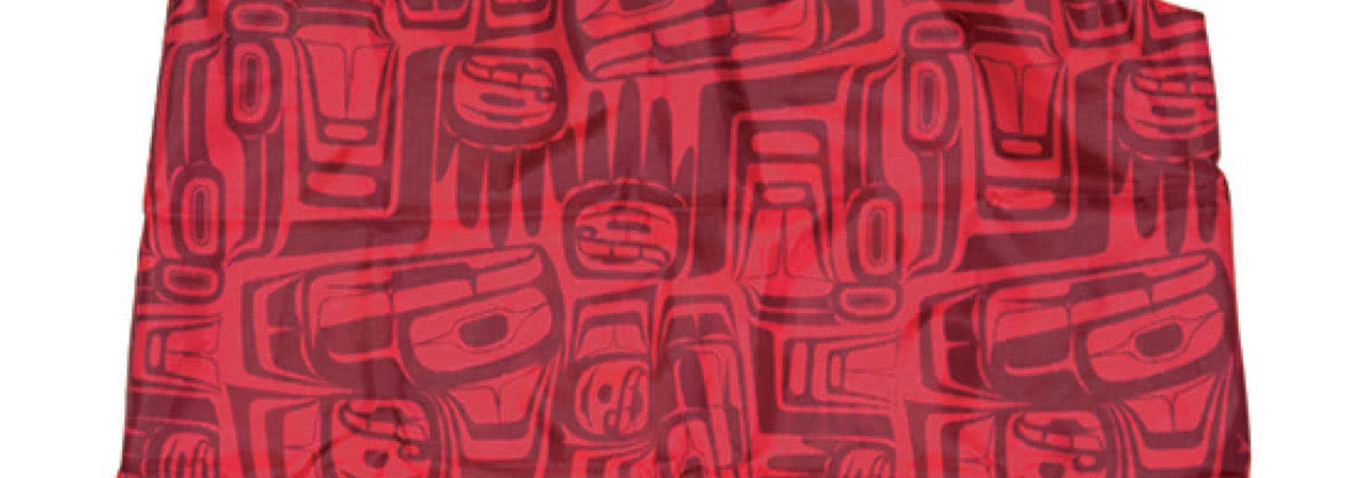 Foldable Shopping Bag- Red Eagle Crest by Ben Houstie