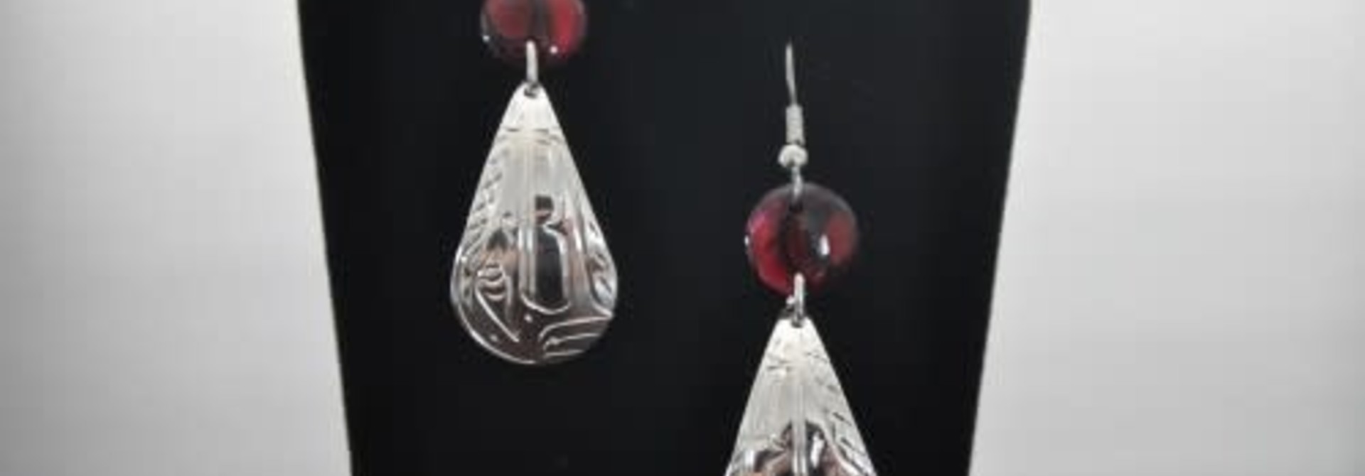 Silver Carved Hummingbird with Pink Paua Shell by Vincent Henson