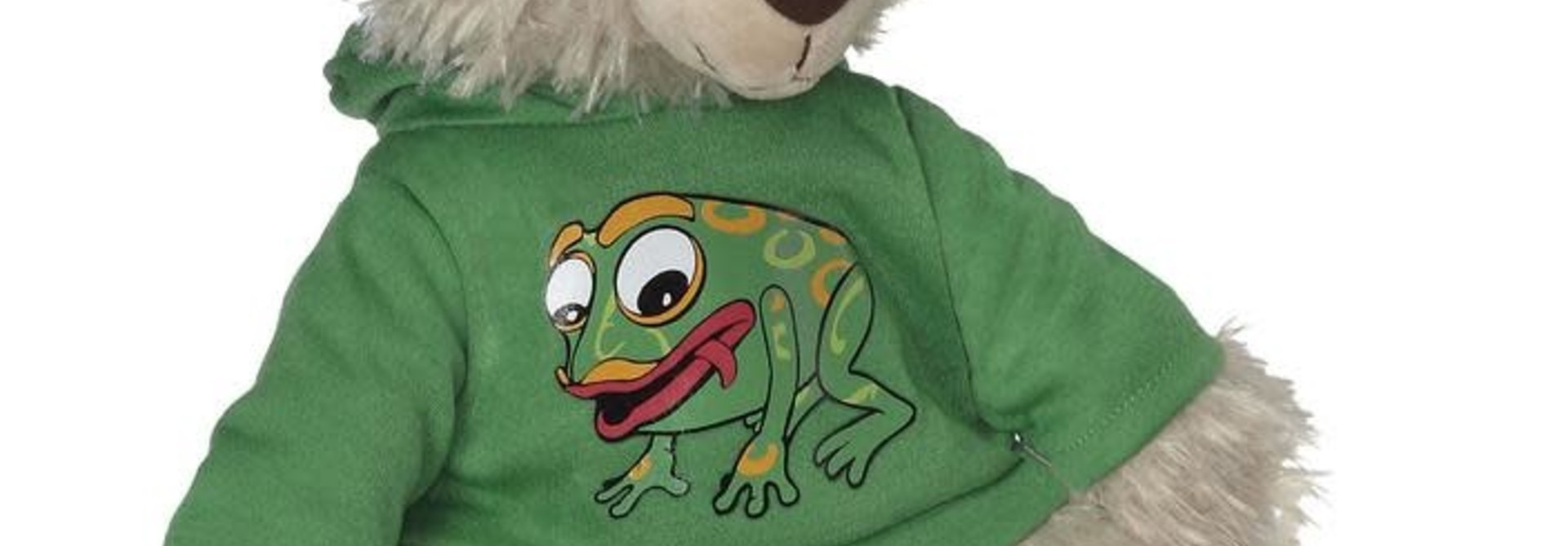 11" Mokey Bear with Frog Hoodie