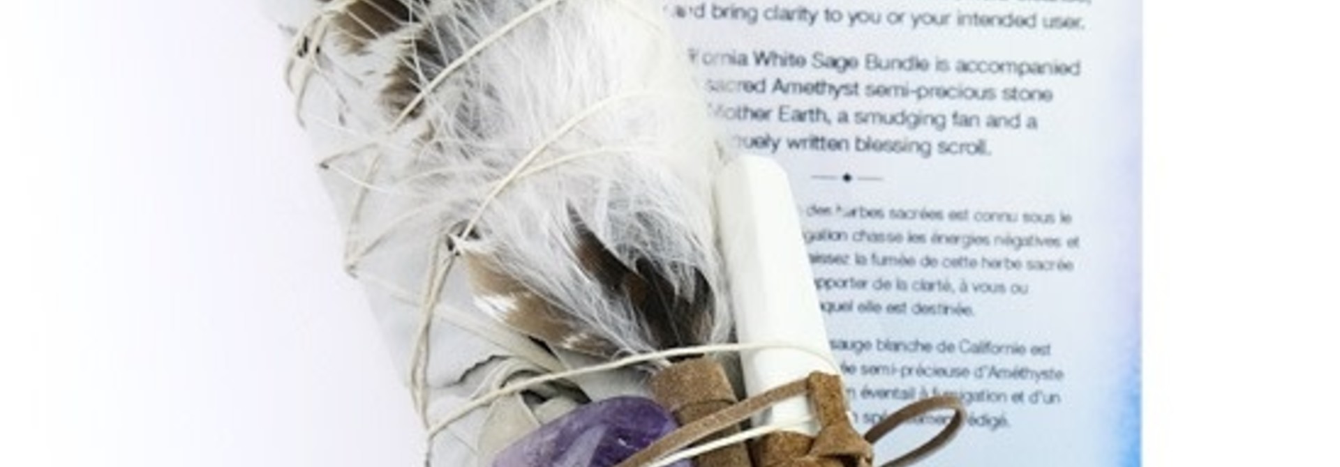 Botanical Blessing Smudge - Amethyst Stone