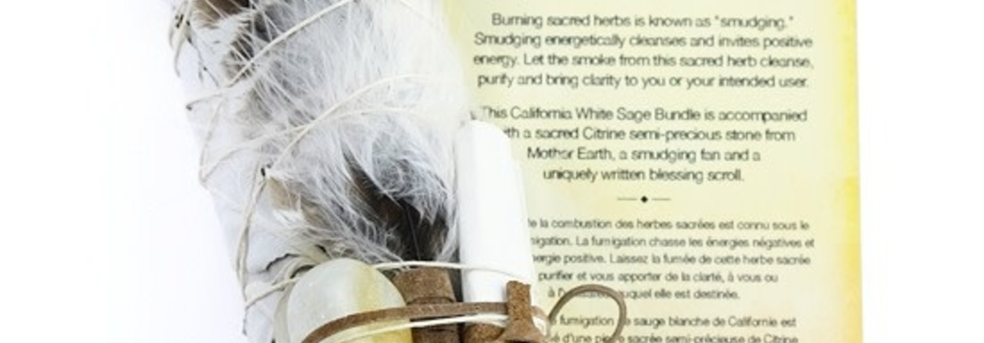 Botanical Blessing Smudge Kit - Citrene Stone