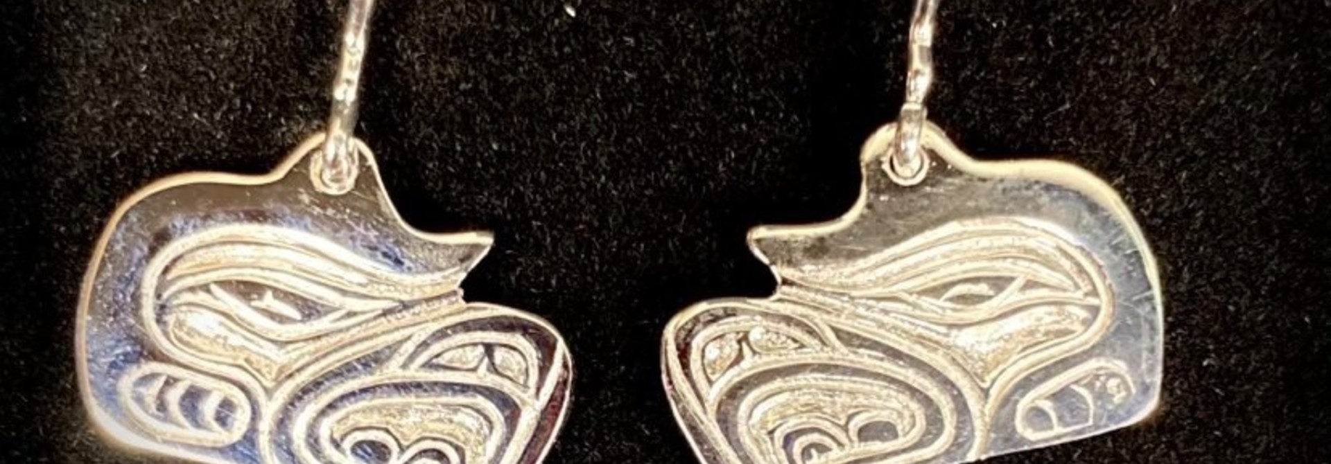 Silver Cast Eagle Earrings by Jadeon Rathgeber