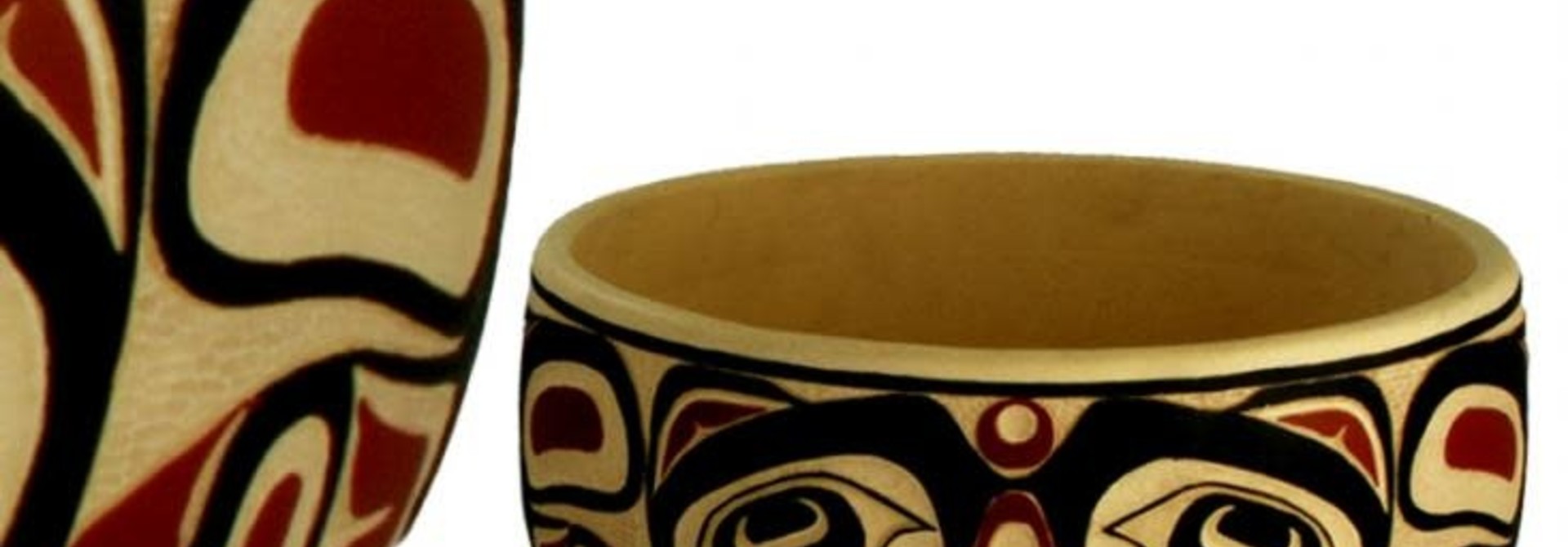 Hand Painted Bear Serving Bowl