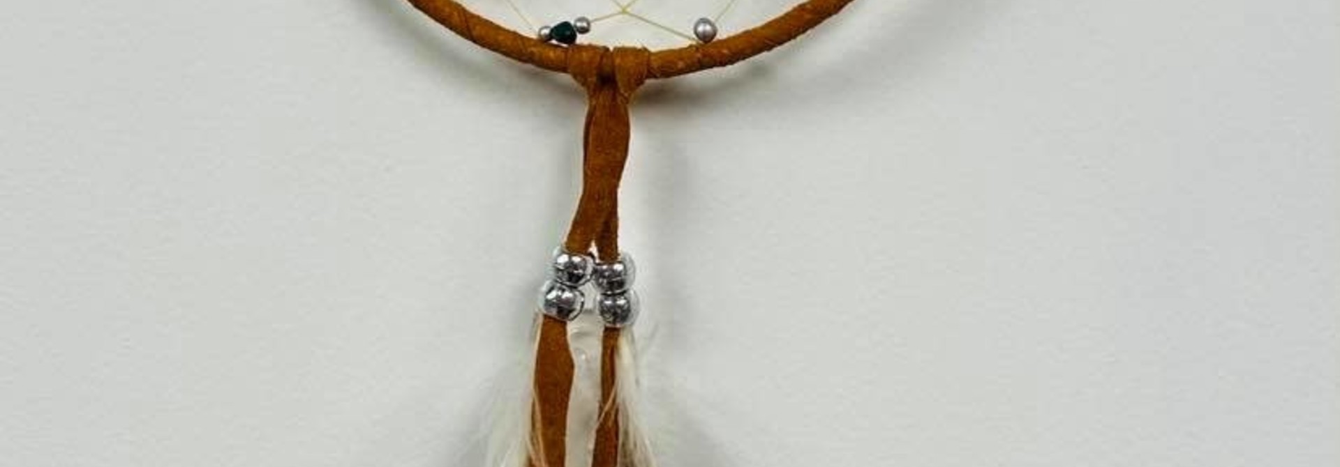 5" Dream Catcher with stones - Brown