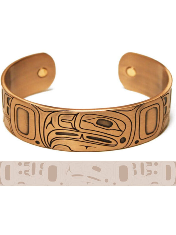 Native Northwest Copper Bracelet-Eagle by Gordon White