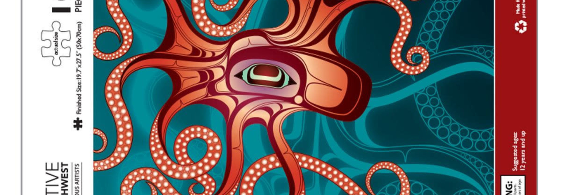 1000 pcs Puzzle- Octopus (Nuu) by Earnest Swanson