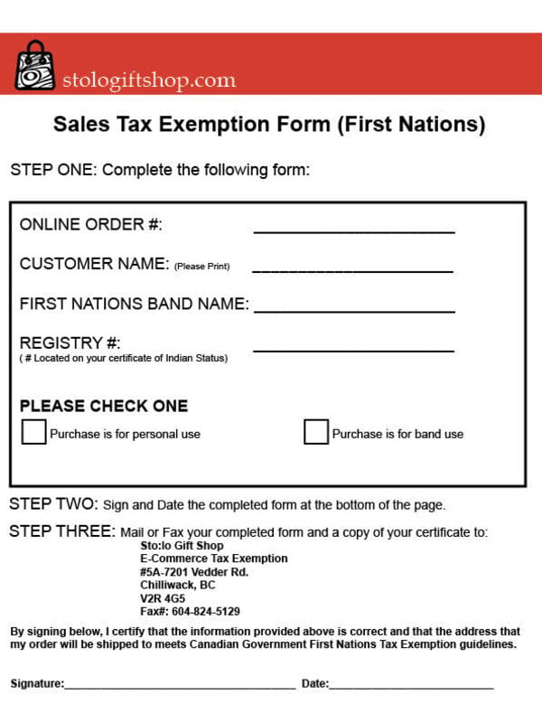 Exemption Form