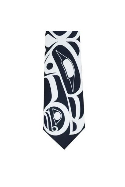 Raven Silk Tie-Roy Henry Vickers - Stó∶lō Gift Shop