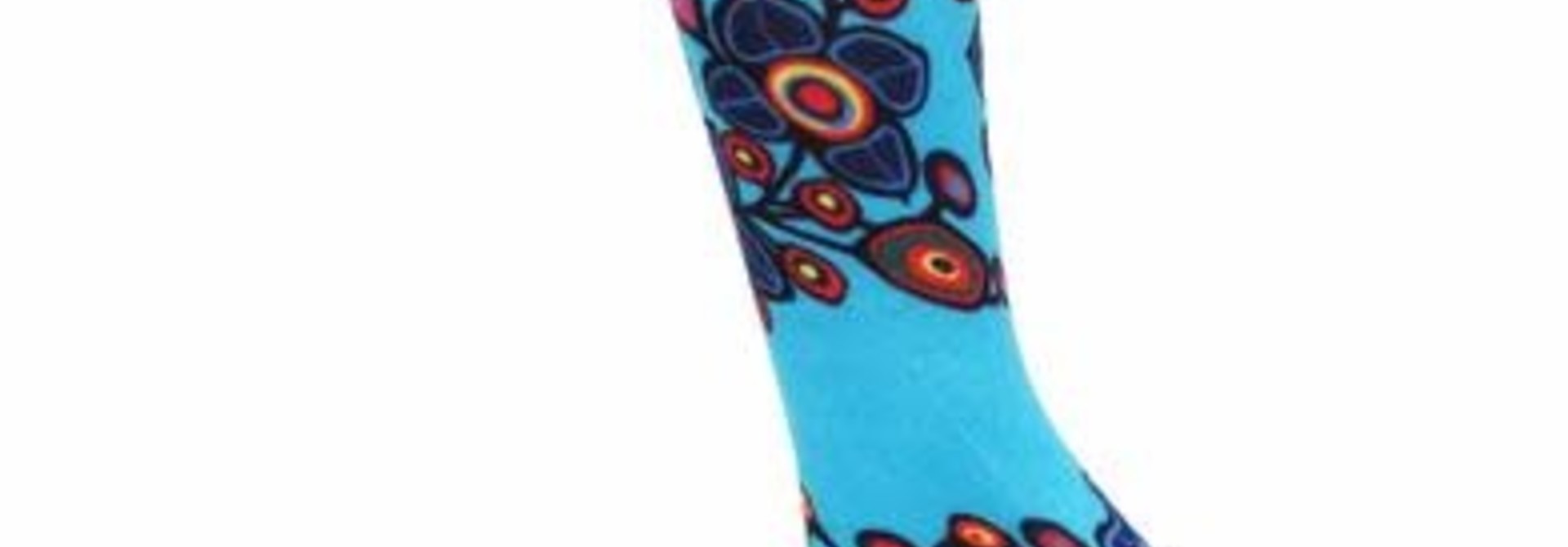 Flowers and Birds Art Socks-Norval Morrisseau