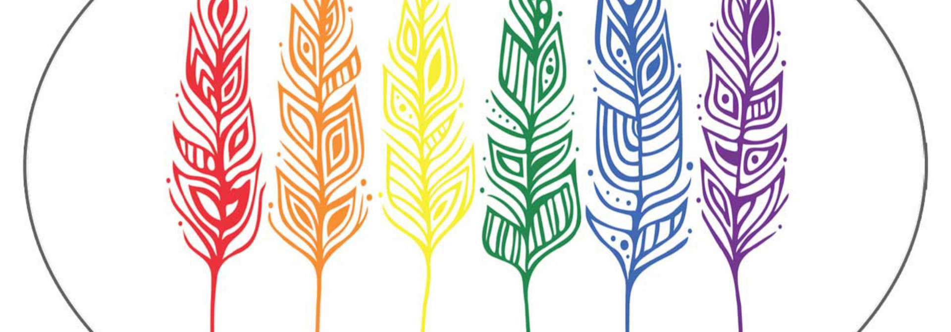Pride Feathers - Sticker by Patrick Hunter