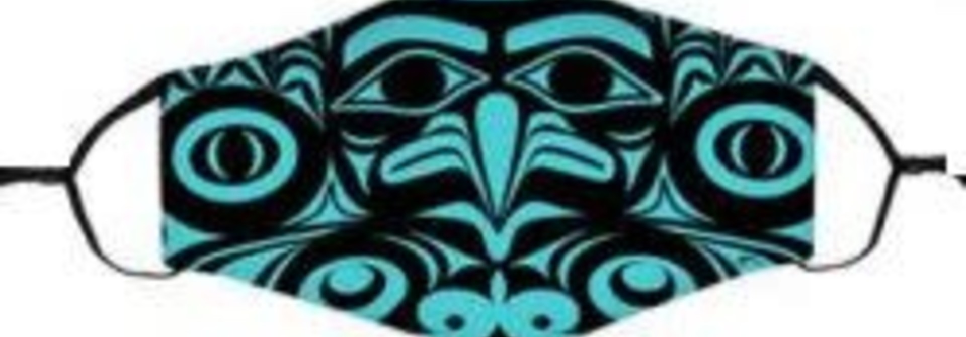 Reusable Face Mask w 2 Filters-Frog & Eagle by Douglas Horne