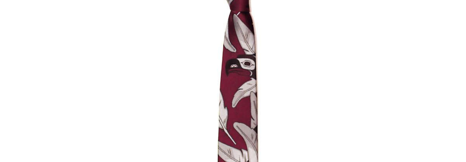 Raven & Eagle Feathers Boxed Tie