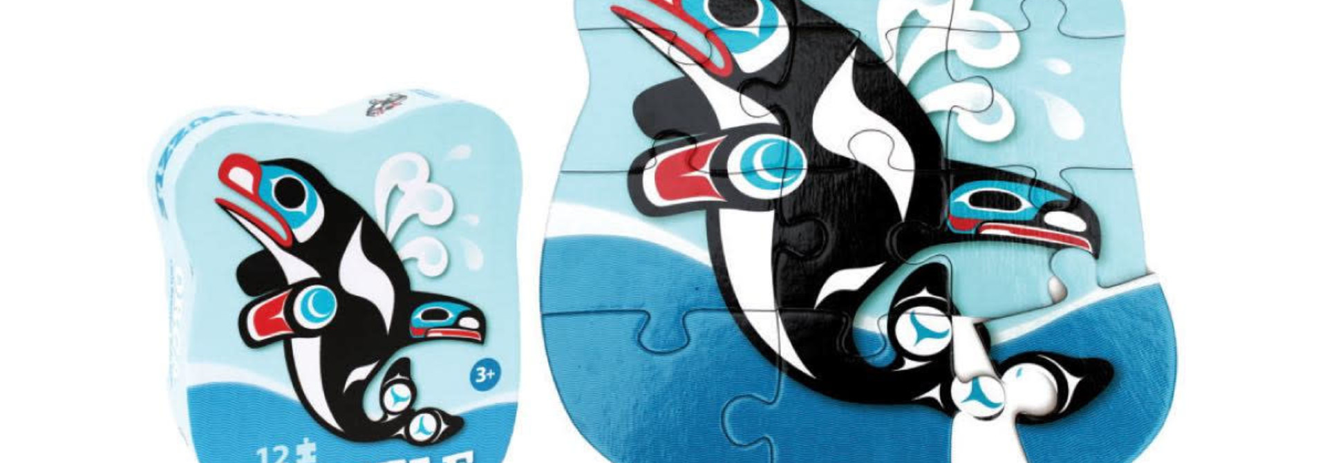 12 Piece Puzzle-Orca by Chris Kewistep