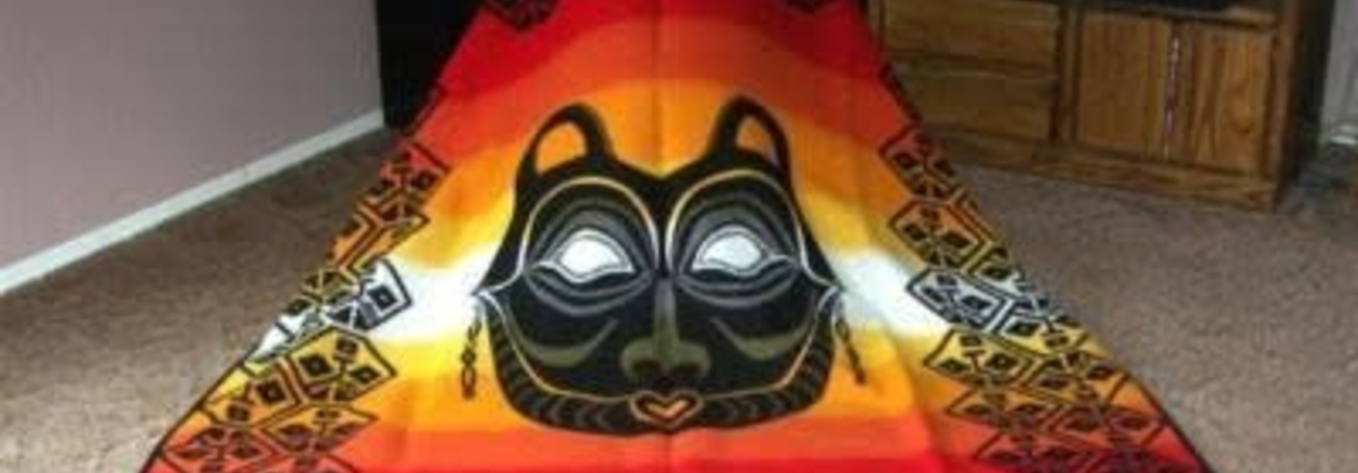 Vintage Pendleton Blanket - She Who Watches by Lillian Pitt