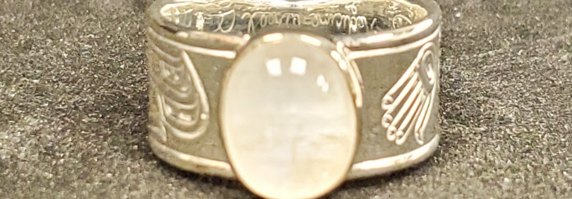 Medicine Wheel Gathering - Silver w Moonstone Inlay