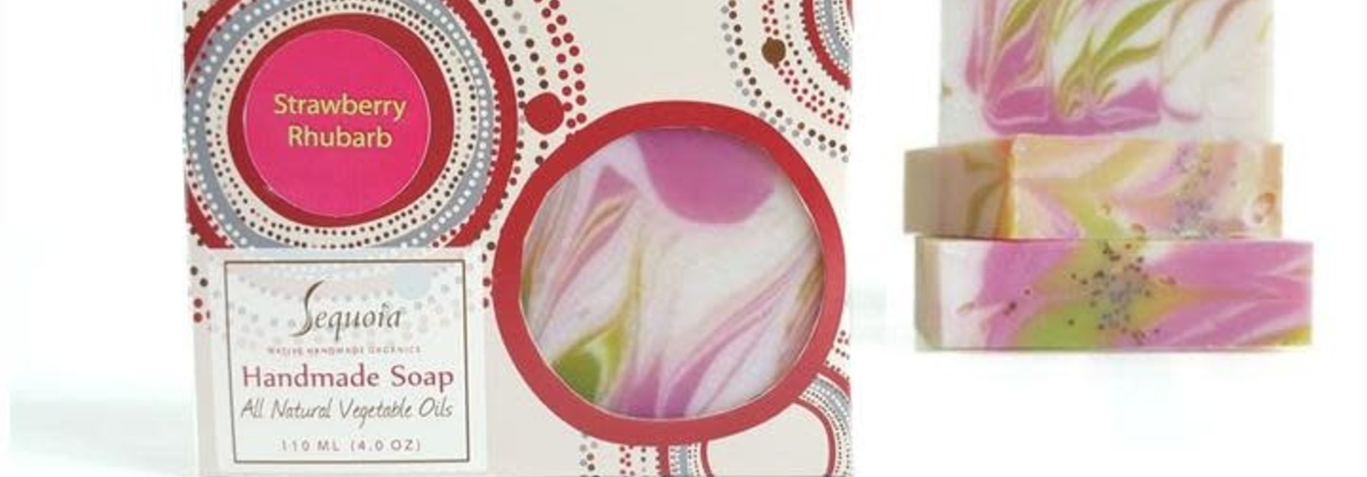 Sequoia 4 oz Soap - Strawberry Rhubarb