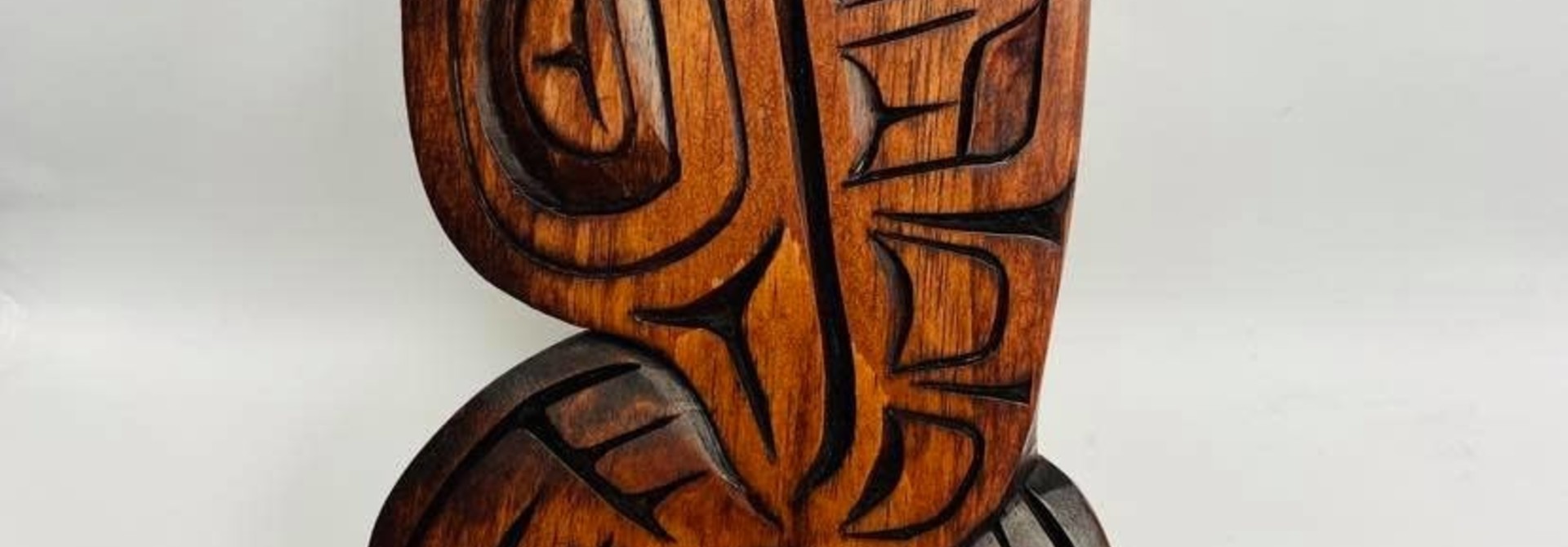 Hand Carved Eagle Flying Up - Large