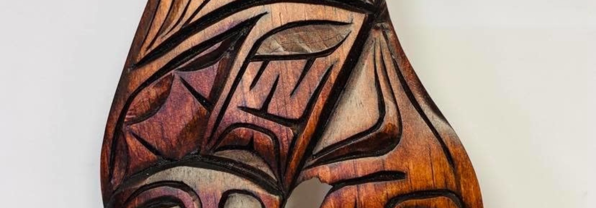 Hand Carved Killer whale Eagle Tail- Nelson McCarty