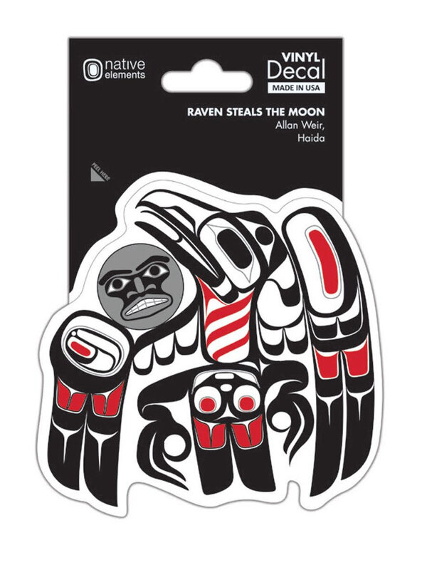 Native Northwest Premium Decal - Raven Steals the Moon by Allan Weir