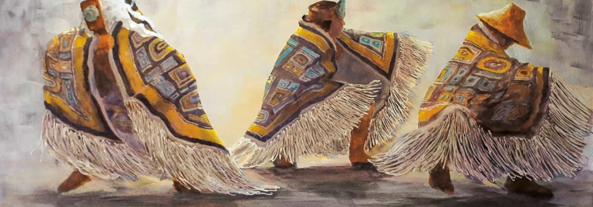 9x6 Art Card "Dance Blankets" by Jean Taylor