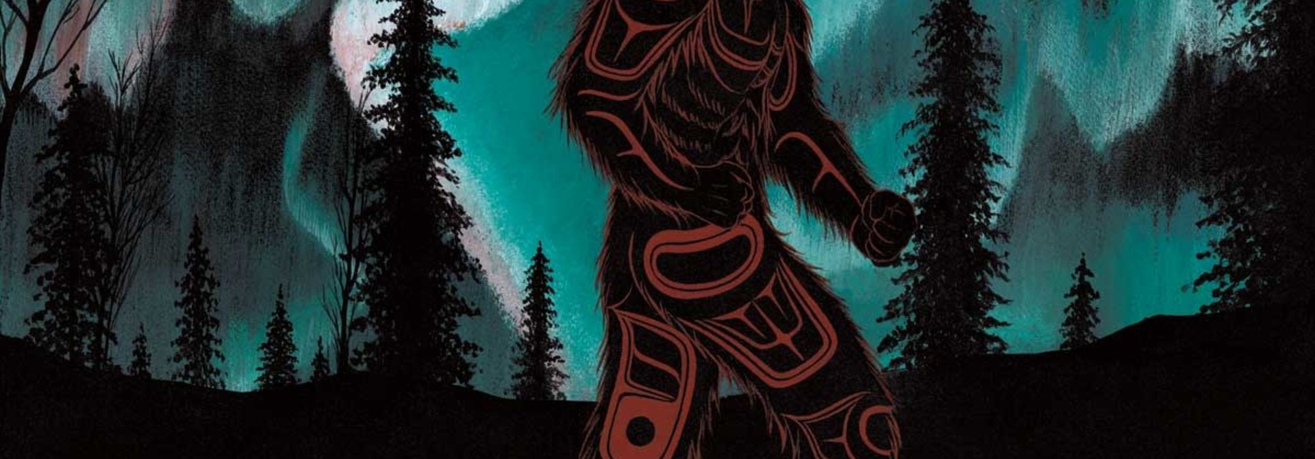 6x9 Art Card Northern Lights Dancer- Richard Shorty