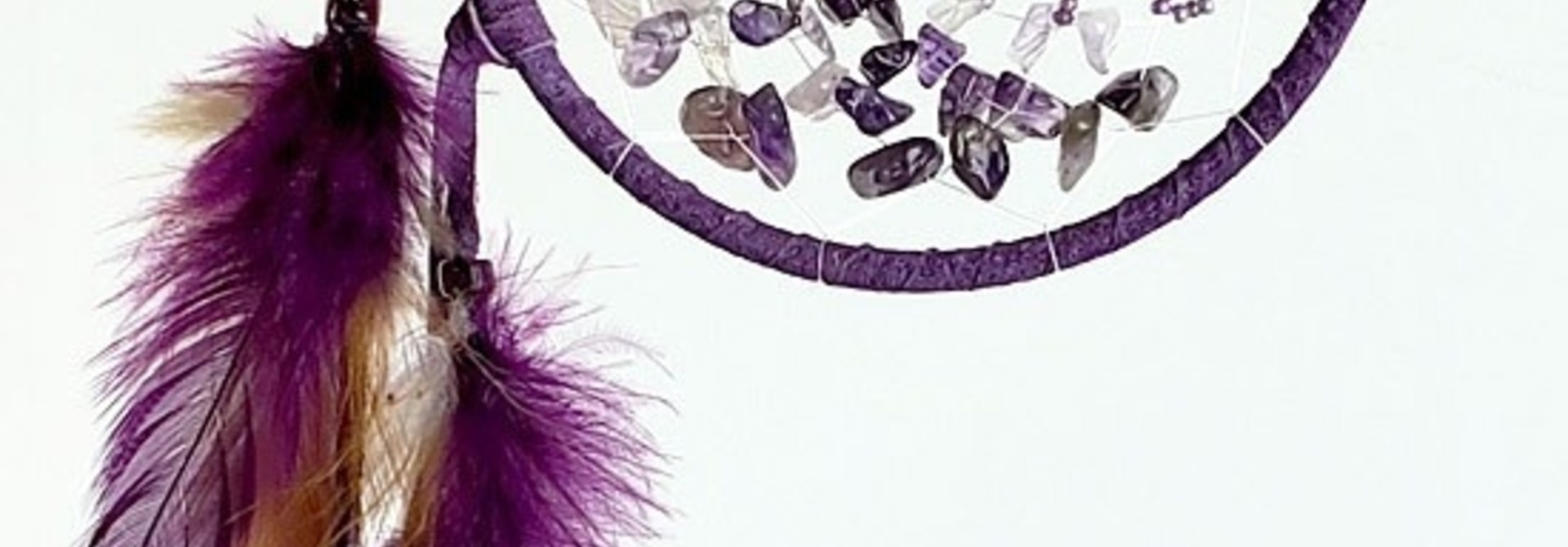 4" Energy Flow Dream Catcher with Amethyst