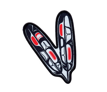 Small Embroidered Patch - Feathers by Corey Bulpitt