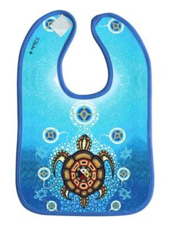 Baby Bib- Medicine Turtle by James Jacko