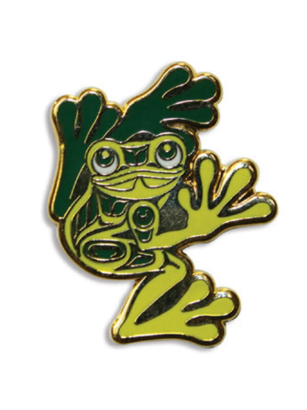 Native Northwest Enamel Pin Frog- Corey W. Moraes