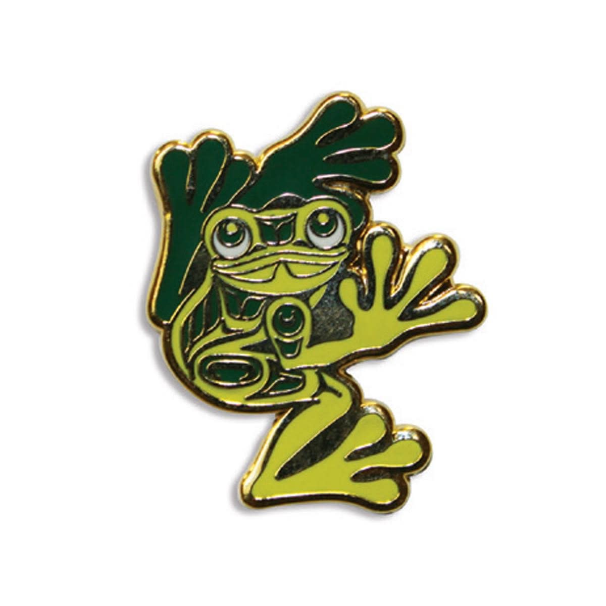 Frog Enamel Pin Designed by Corey W. Moraes – Sacred Circle Gifts and Art