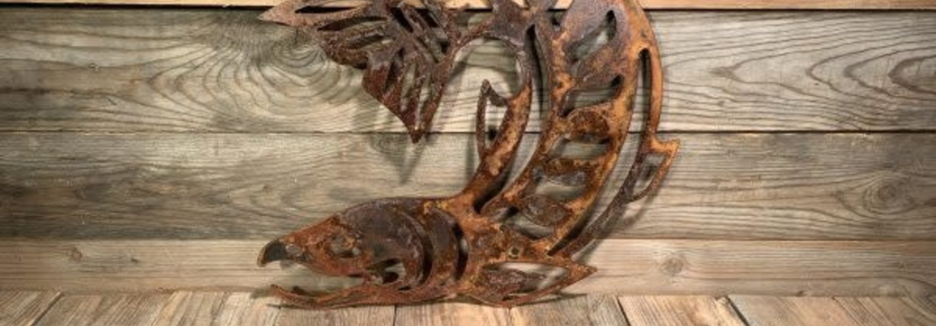 Rusted Metal Salmon
