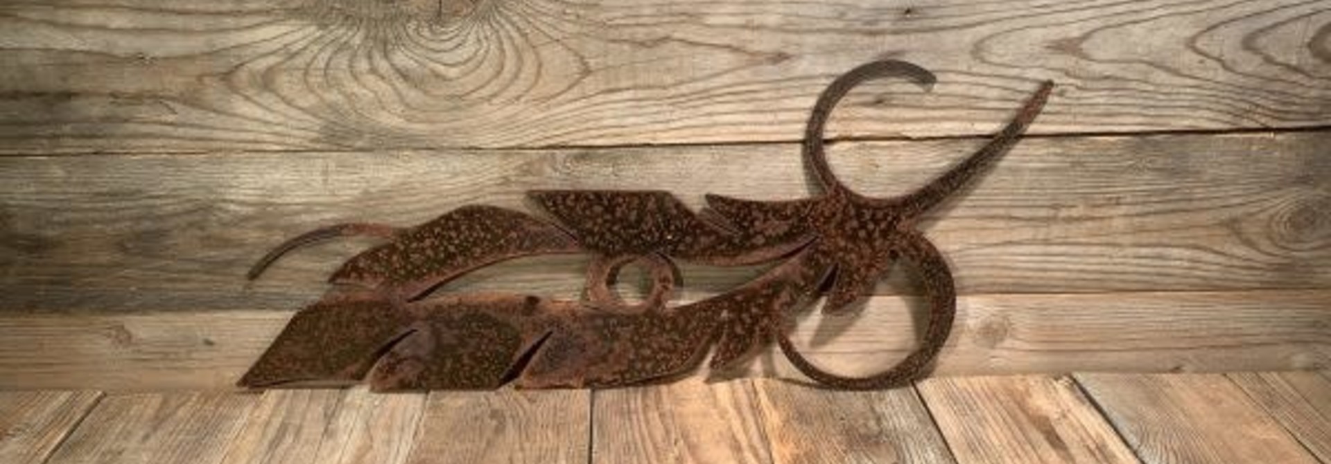 Rusted Metal Feather