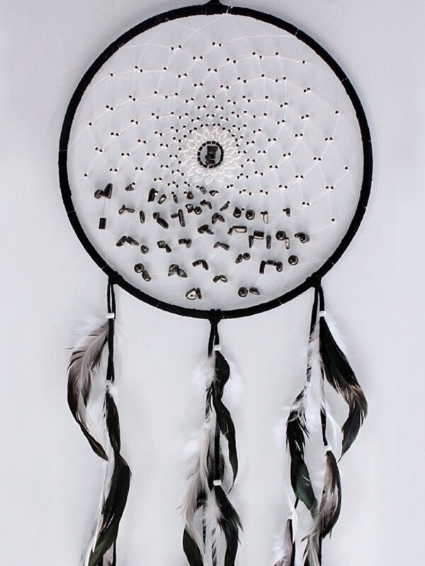 Energy Flow Dream Catcher w Hematite Stones