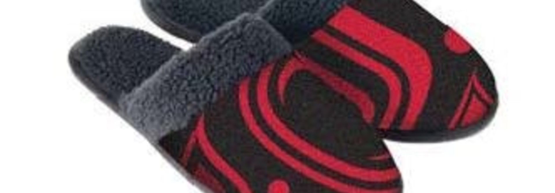 Slippers -Formline design red/blk