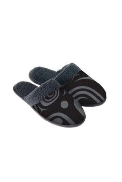 Slippers -Formline Black & Grey