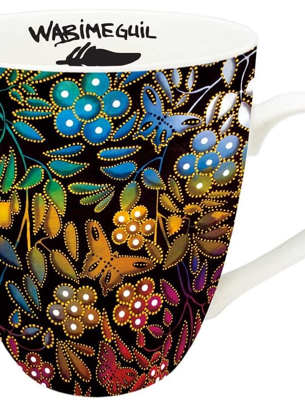 Art Mug - Flowers & Butterflies by Betty Albert