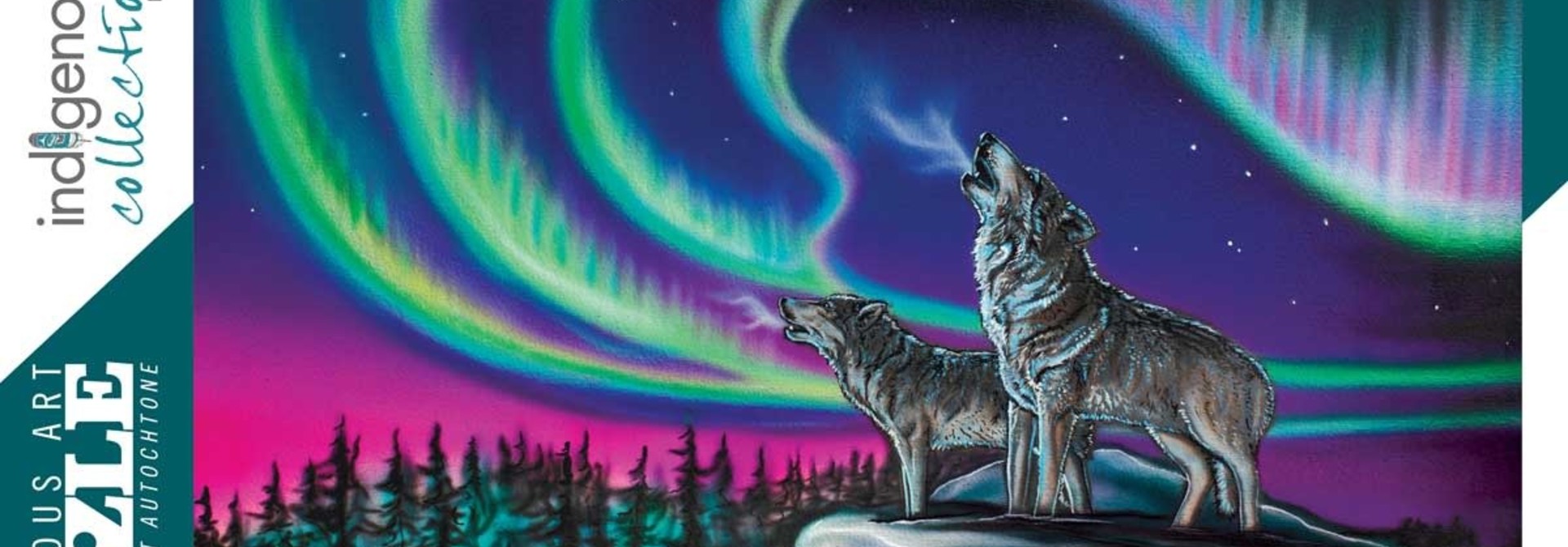 1000 piece Puzzle-Sky Dance-Wolf Song by Amy Keller-Rempp