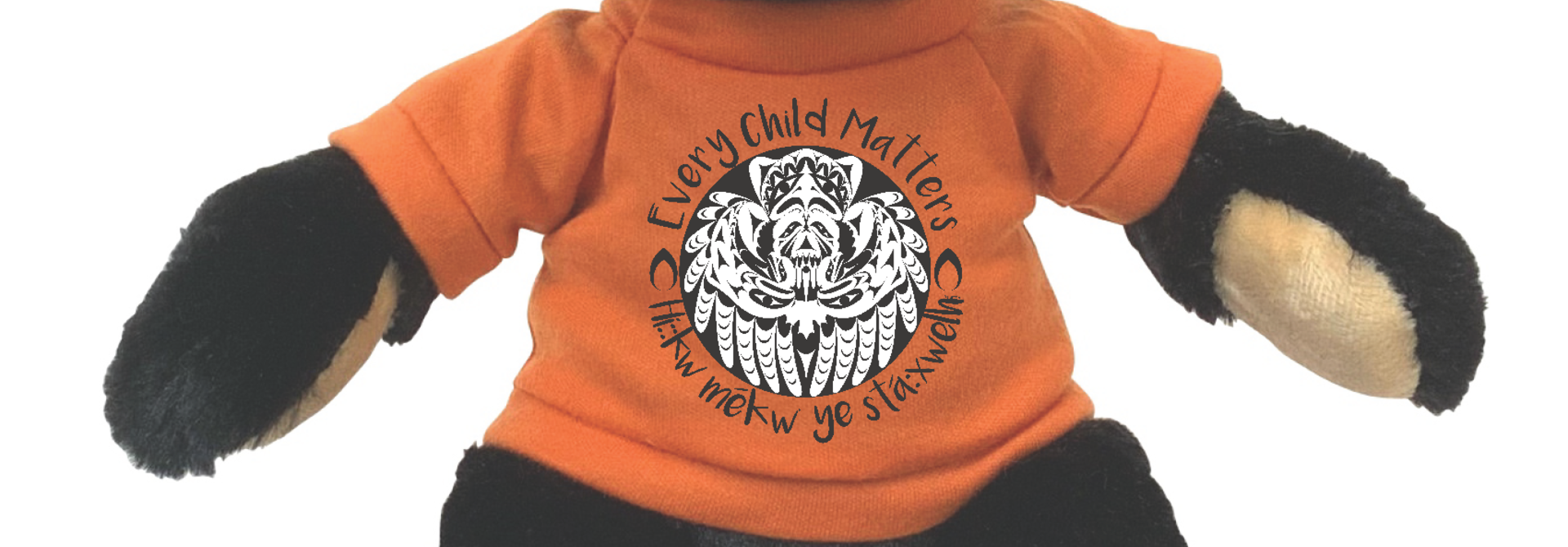 Every Child Matters - Rufus Bear with Eagle Mother design