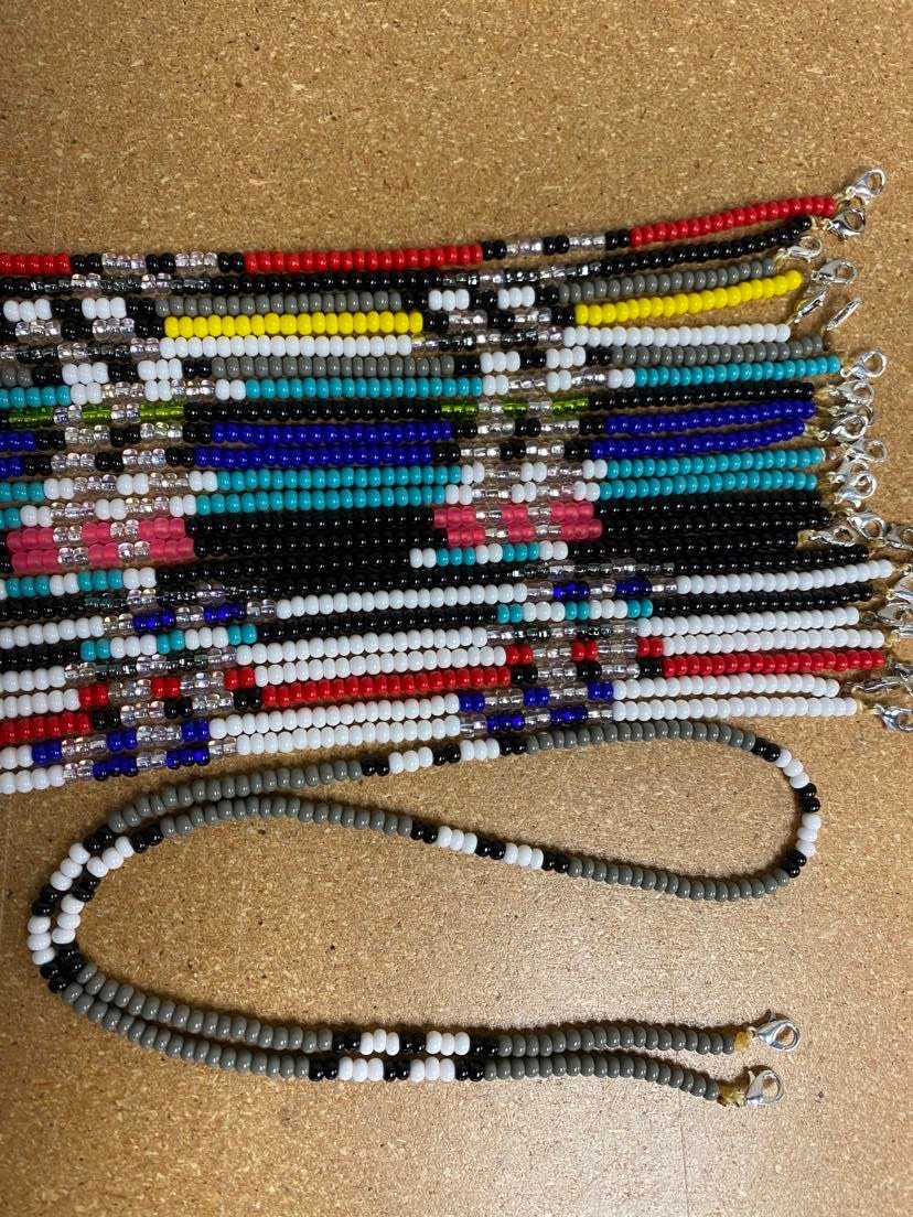 Assorted Beaded Mask Holders by Roxanne George-1