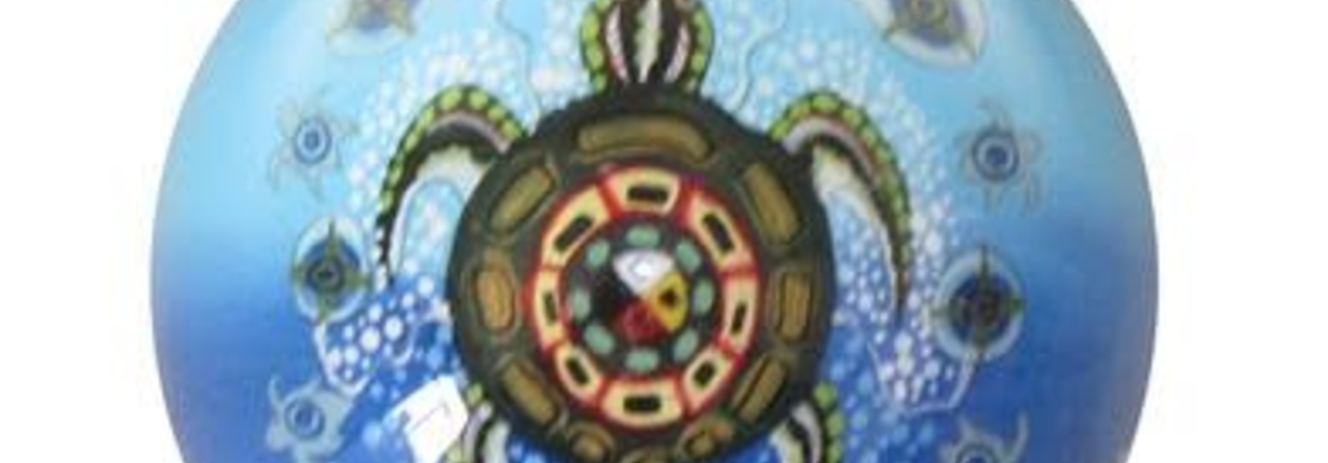 Glass Ornament-Medicine Turtle by James Jacko