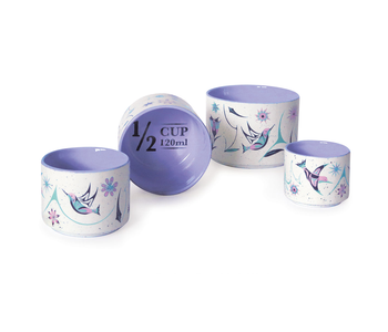 Ceramic Nesting Measuring Cup Set - Hummingbird by Nikki LaRock