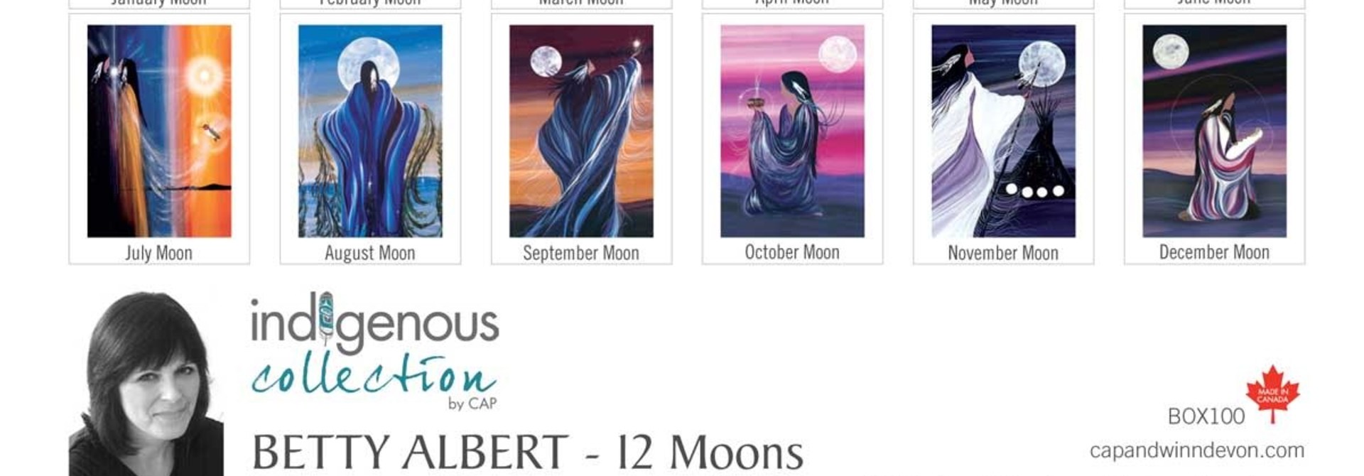 Boxed Card Set-12 Moons