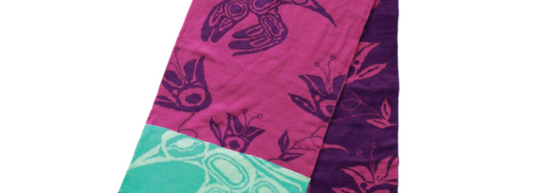 oversized Knitted Scarf- Hummingbird by Gordon Wilson