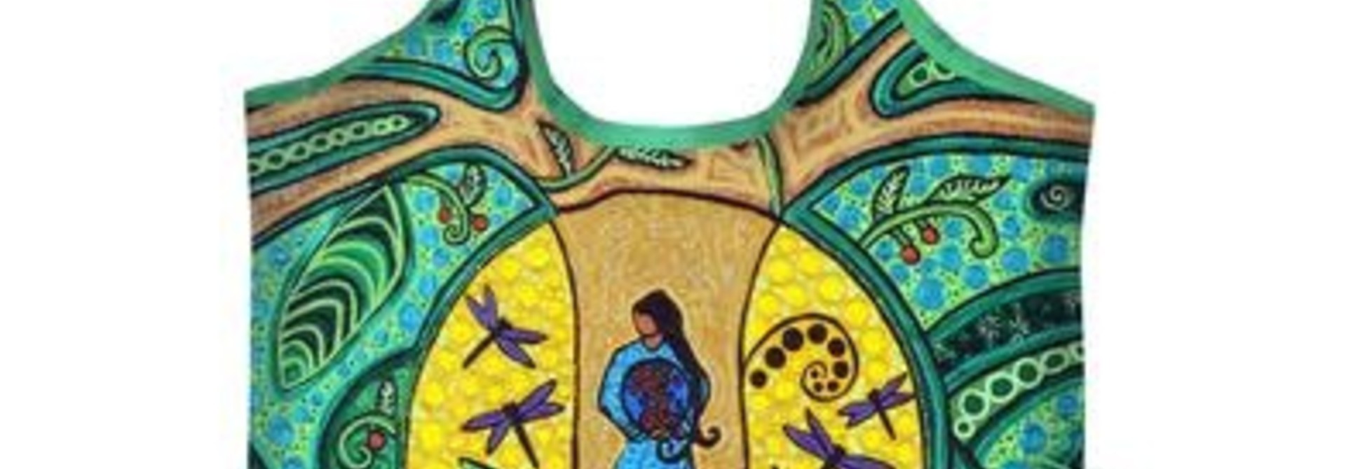 Leah Dorion Strong Earth Woman Reusable Bag