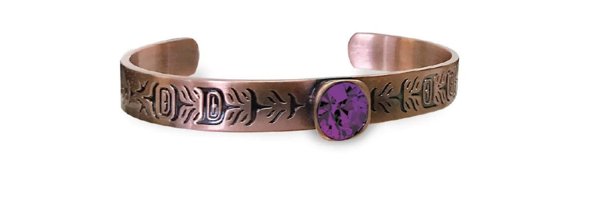 Sacred Feather Jewelry - Copper Bangle by Simone Diamond