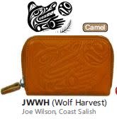 Leather Card Wallet - Wolf Harvest by Joe Wilson-1