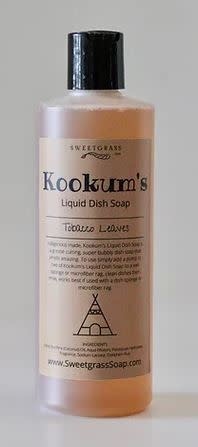 Kookum's liquid dish soap Tobacco Leaves- by Sweetgrass Soap-1
