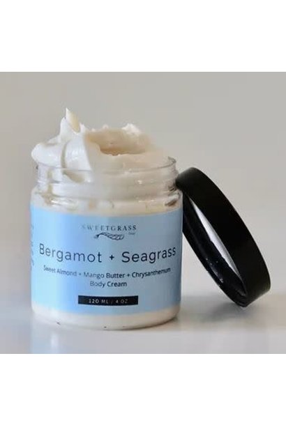 Bergamot & Seagrass Body Cream by Sweetgrass Soap