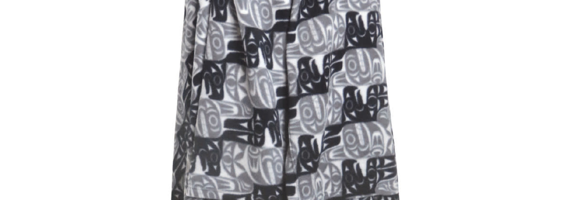 Fleece Cape- Thunderbird & Whale by Maynard Johnny