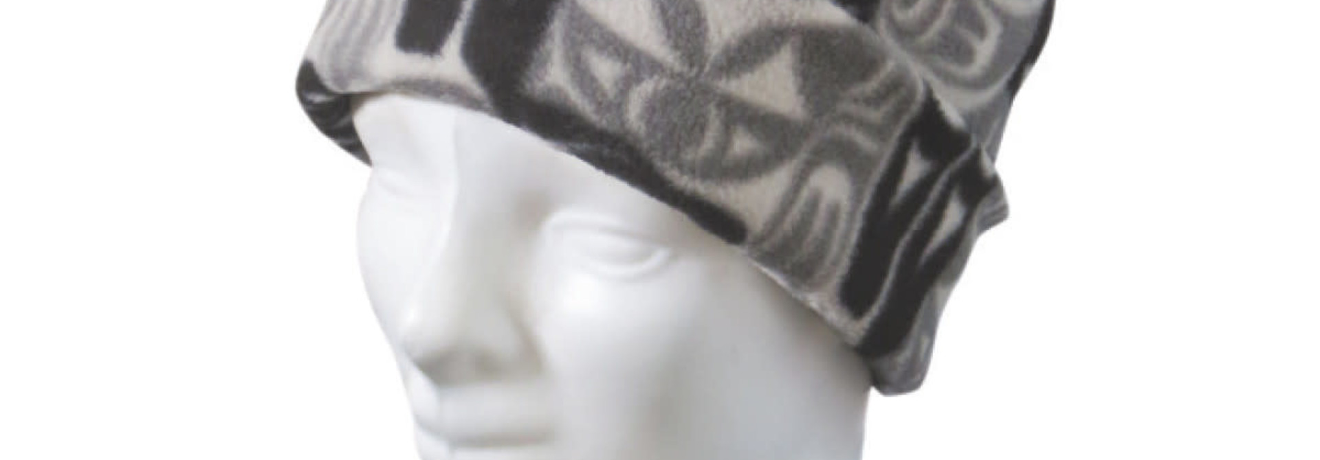 Fleece Hat-Thunderbird and Whale by Ryan Cranmer